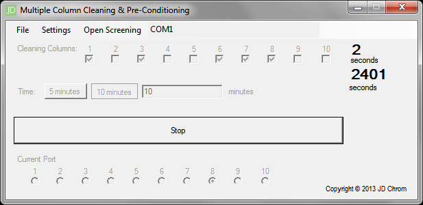 Column 8 processing