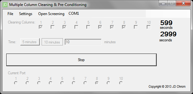 Column 8 processing