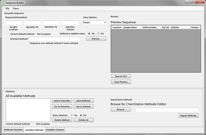 Browsing for the ChemStation methods folder