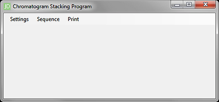 The empty Display Window when the program first opens