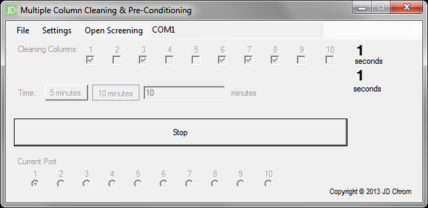 Column 1 processing