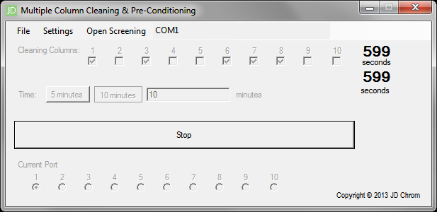 Column 1 processing